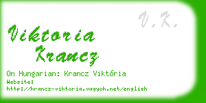viktoria krancz business card